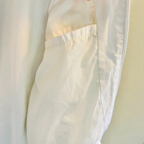 Members Only White Bomber Jacket Mens Size Large Windbreaker Cafe Racer 80s - Picture 9 of 10